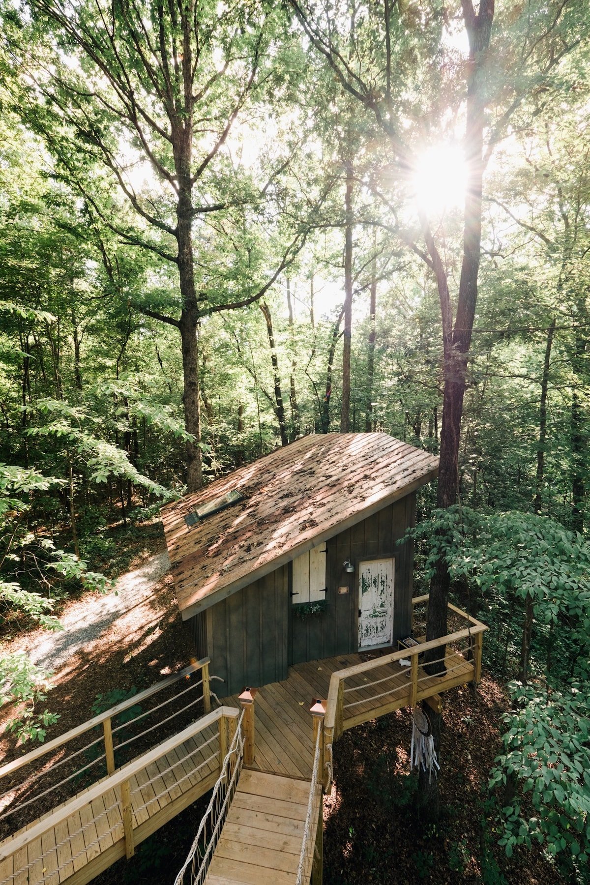 The exposed tin-roof will have you hoping it rains during your stay. The sound is very relaxing!! (photo by Ashton Staniszewski)