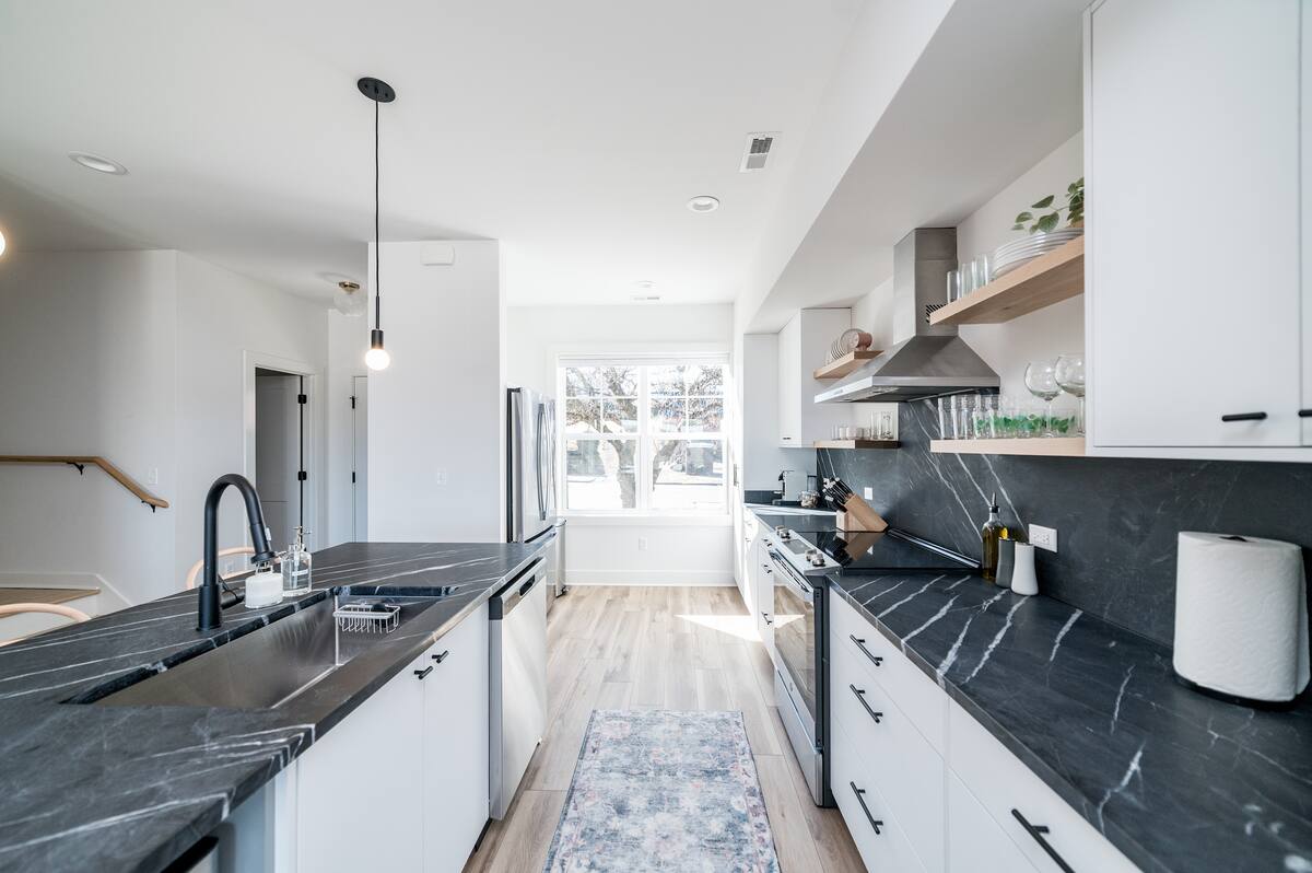 Stocked kitchen with everything you need to cook meals!