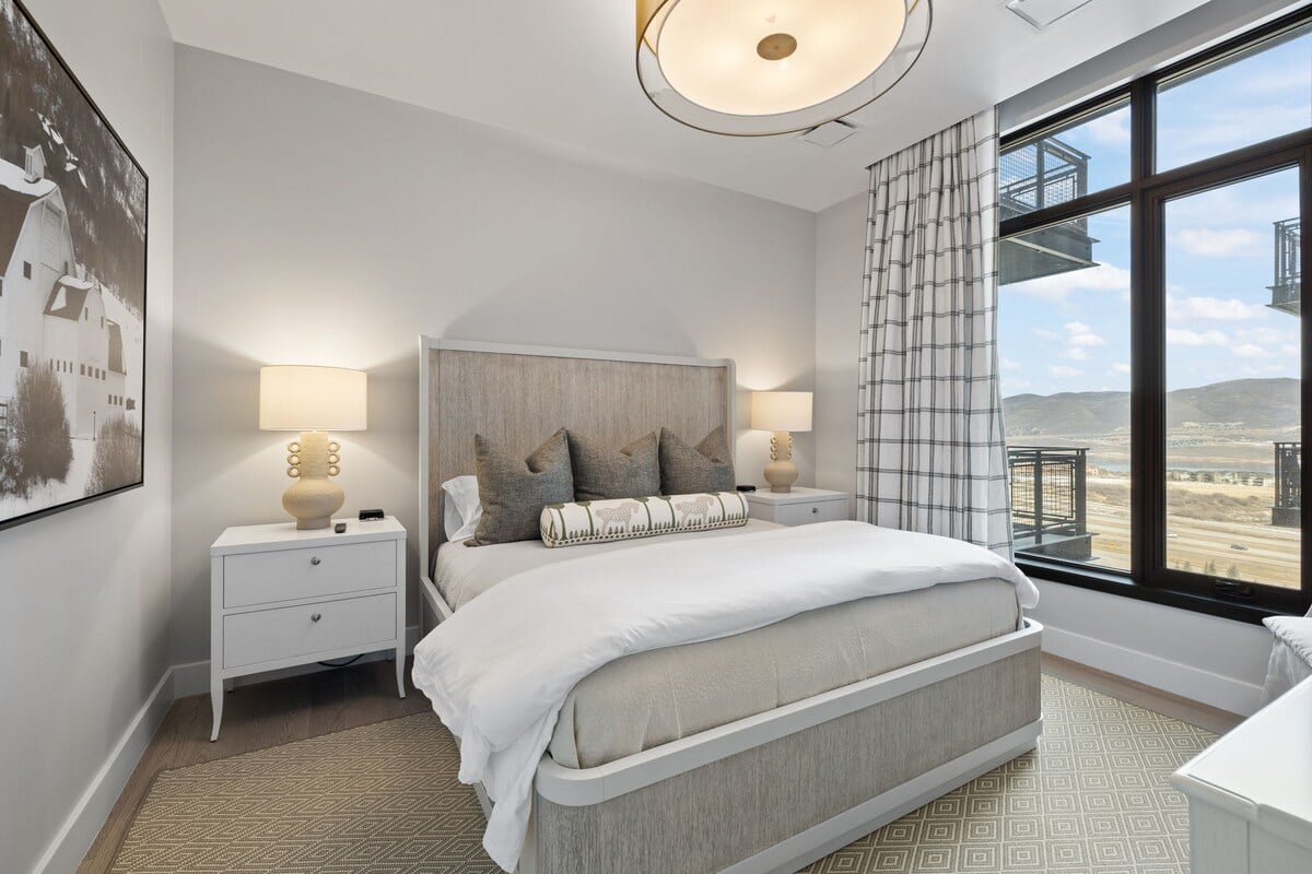 Primary Bedroom | Deer Hollow Hideaway in Deer Valley, Utah by Luxus Vacation Properties