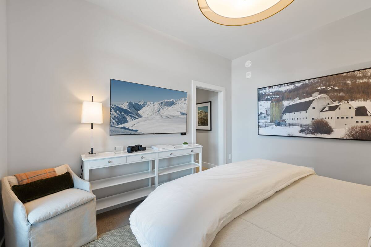 Primary Bedroom | Deer Hollow Hideaway in Deer Valley, Utah by Luxus Vacation Properties