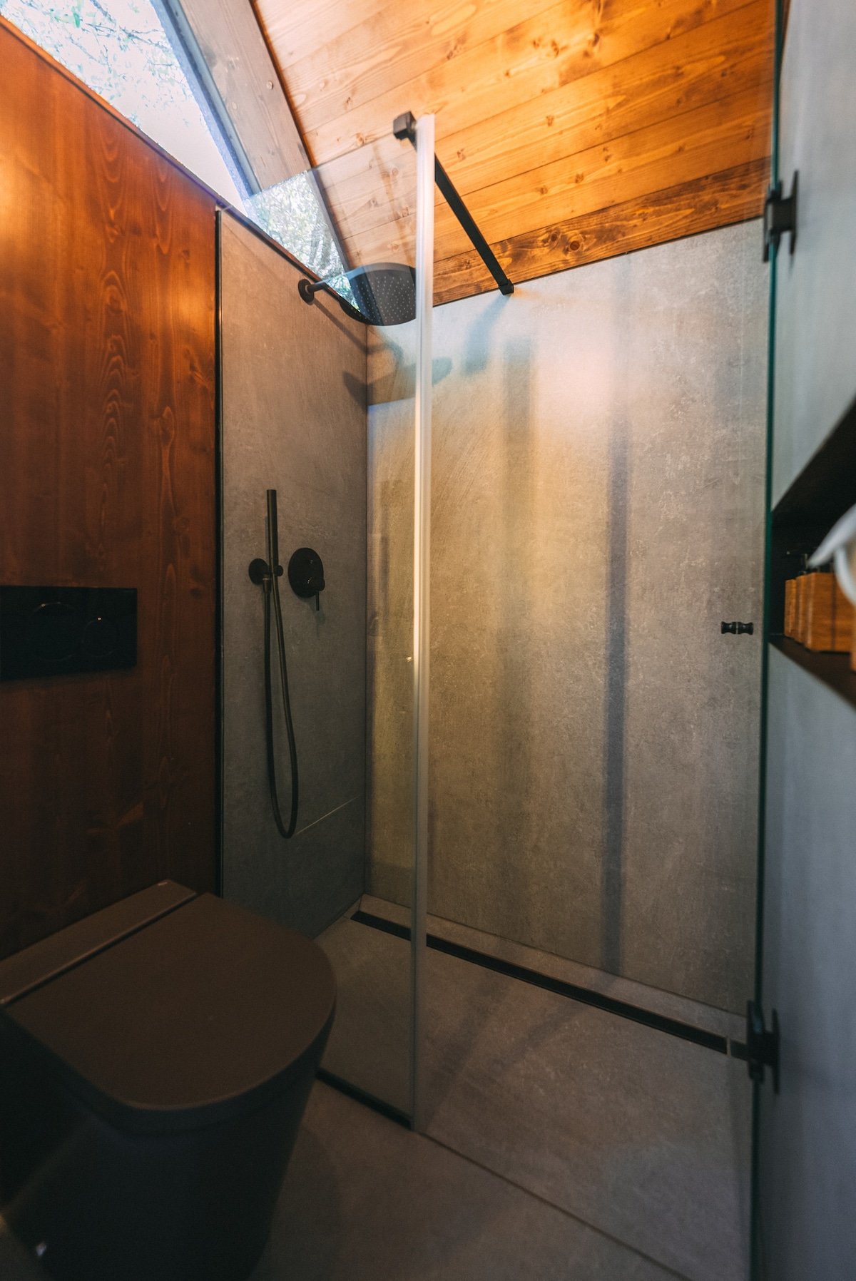 Full bathroom with rain shower