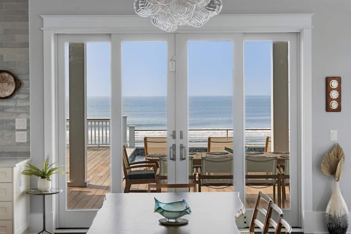 Indoor Dining Table with Incredible Ocean Views