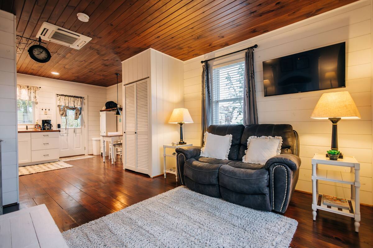 Enjoy this comfortable sofa while enjoying your. morning cup of coffee.
