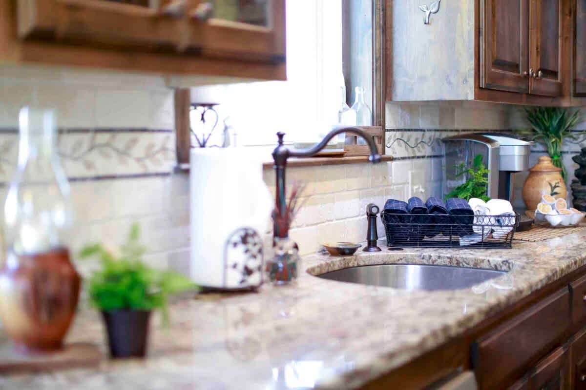 Gaze out the sink window and our farm animals will entertain you while you brew coffee or wash a few dishes.