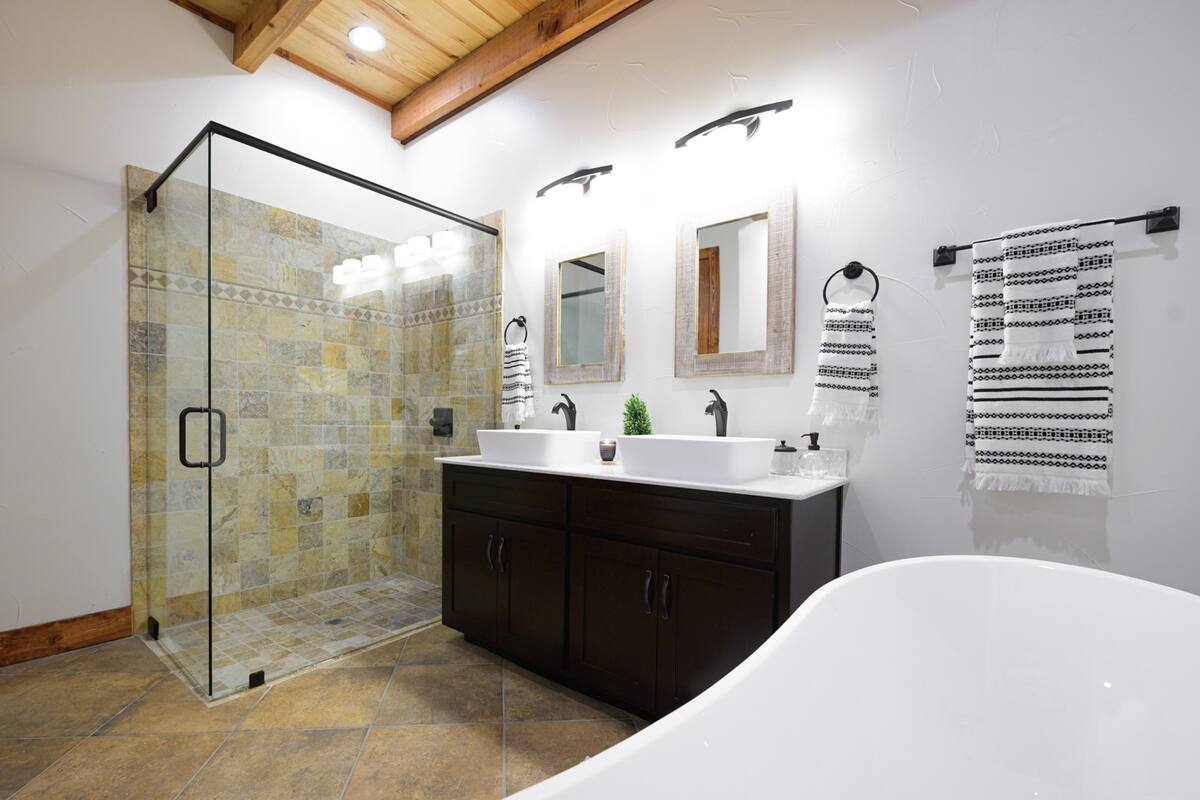 Walk-in Shower with Rain head