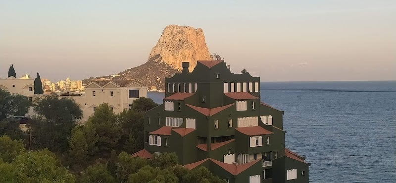 Where color becomes architecture on the cliffs of Calpe in Calpe, Comunidad Valenciana