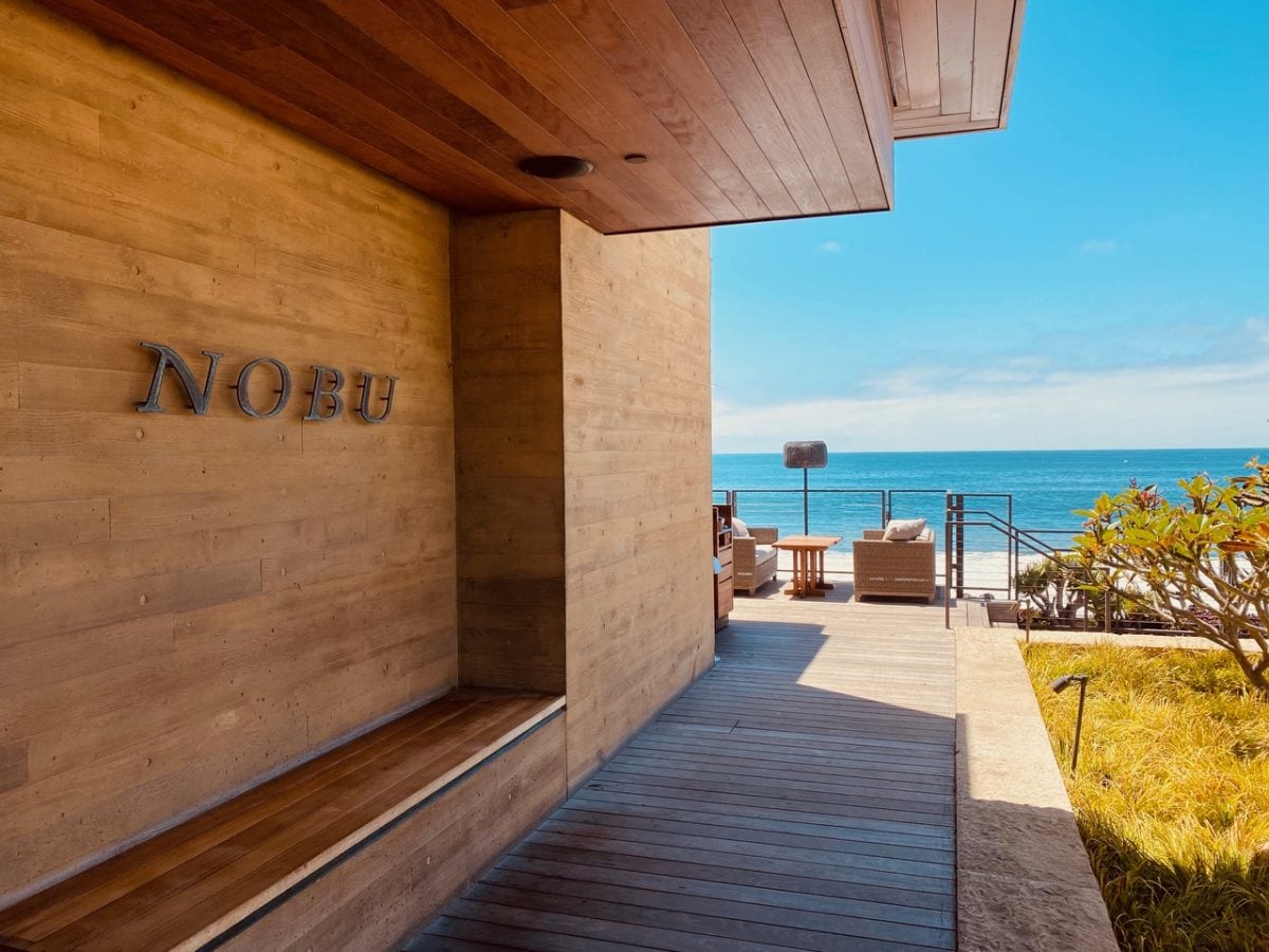 A few  steps to Delicious Nobu, Malibu