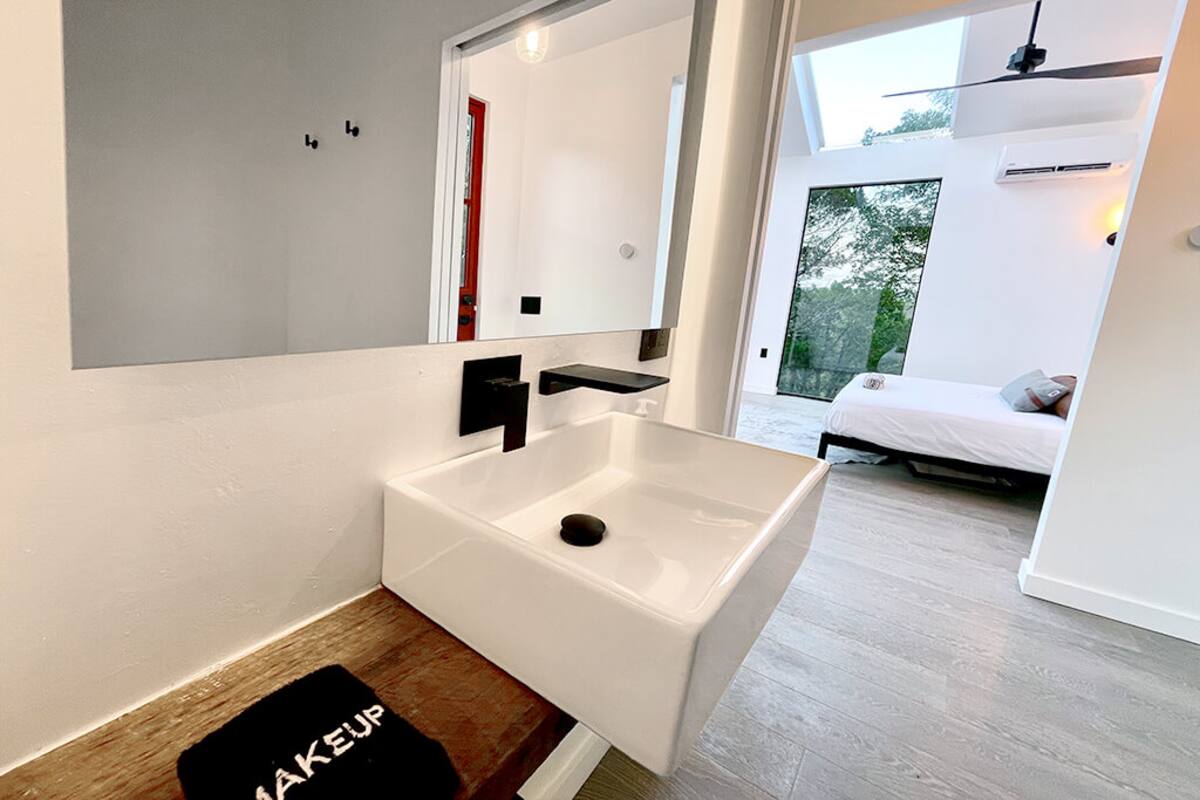 Enjoy complete privacy in the bathroom