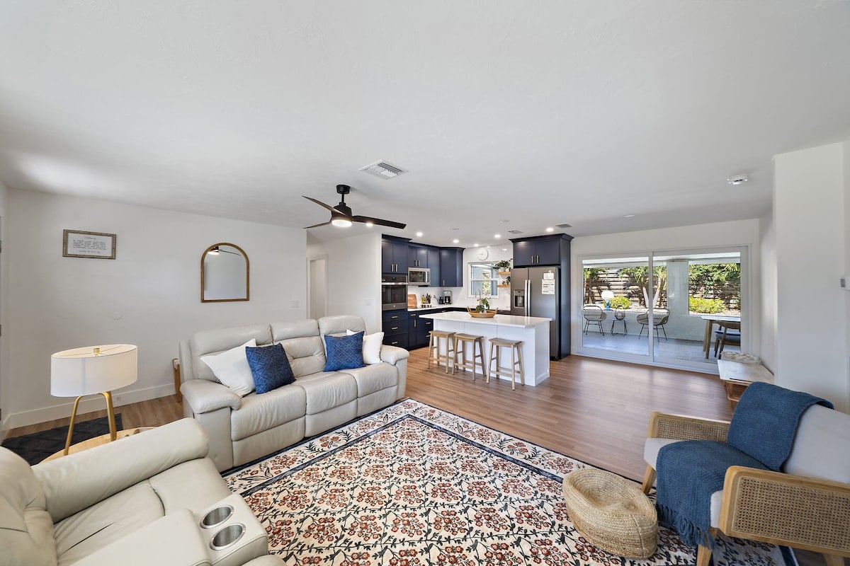 We LOVE this spacious and bright living room!