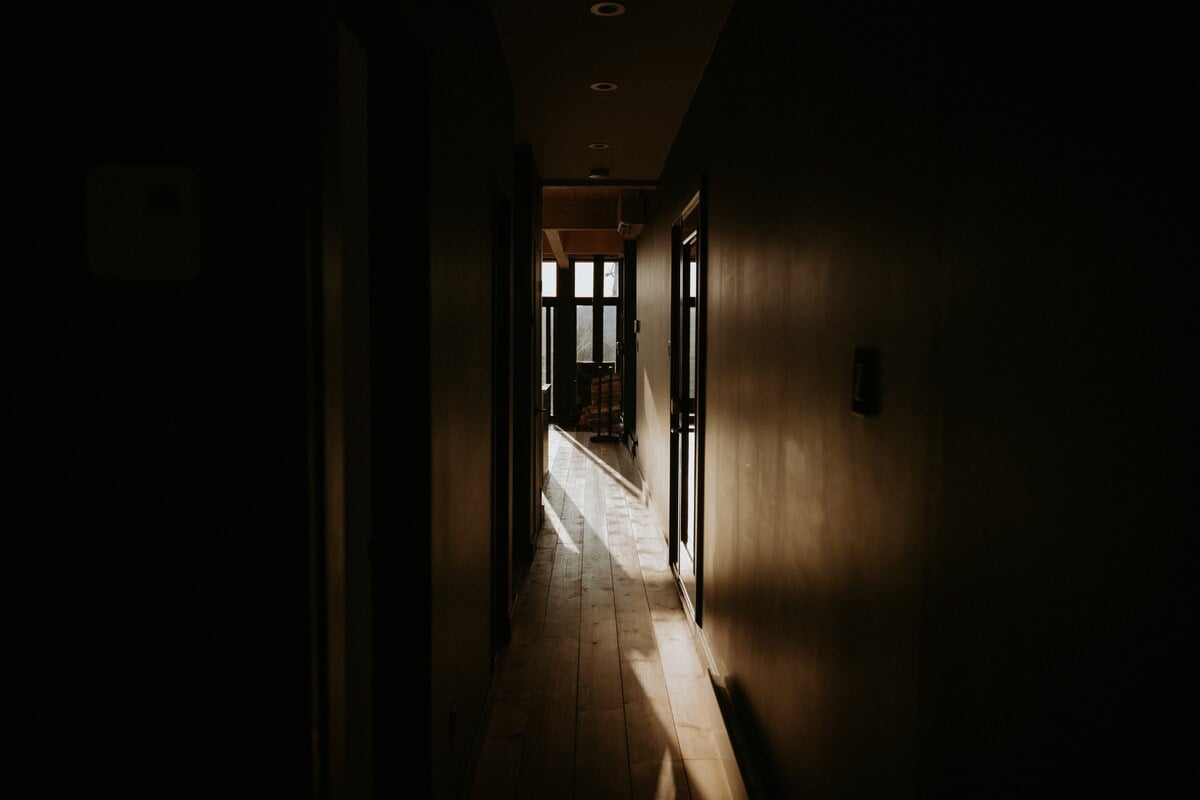down the hallway from the main living space leads you to the 2 bedrooms.