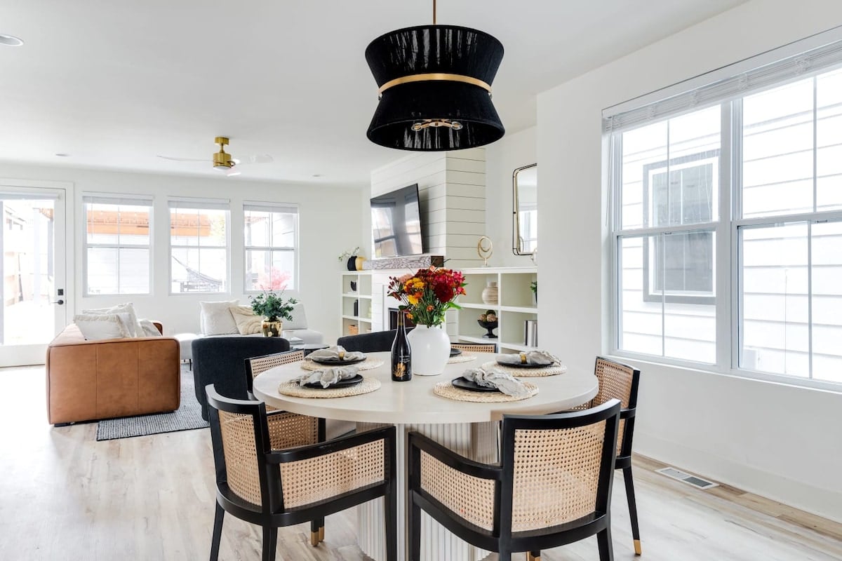 Bright and Clean Dining Area