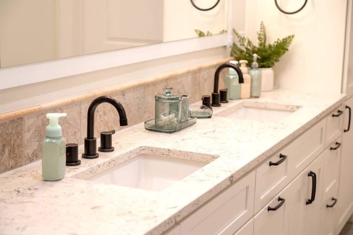 Spacious master bathroom 