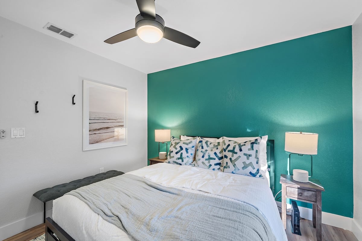Bedroom 2 - Queen Bed. This mattress is also a Helix mattress- perfect for a dreamy night of vacation rest!