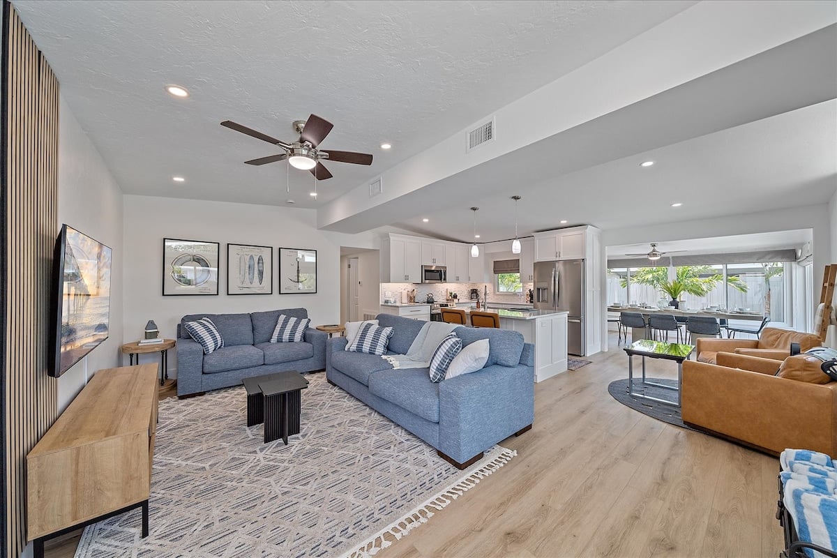 Thanks to this awesome open floor plan, no one has to miss out on the fun!