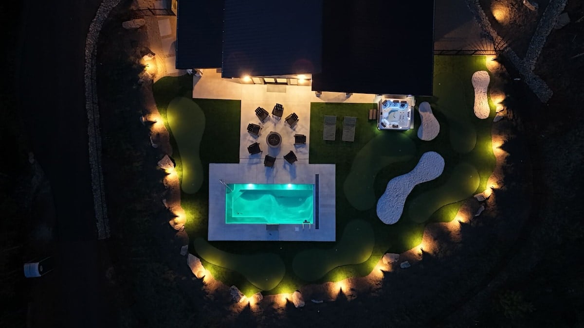 Aerial shot of Ridgeline at night!