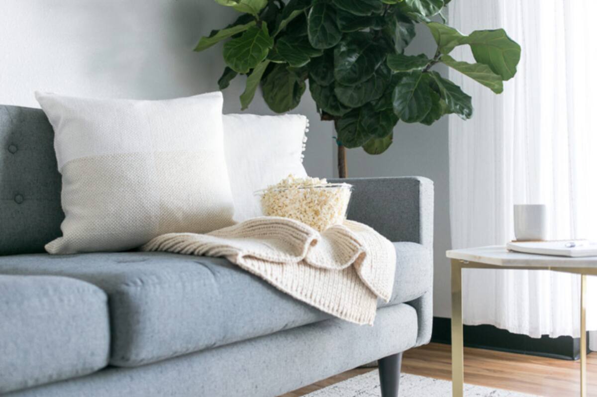Snuggle up to some popcorn and games on the couch :)