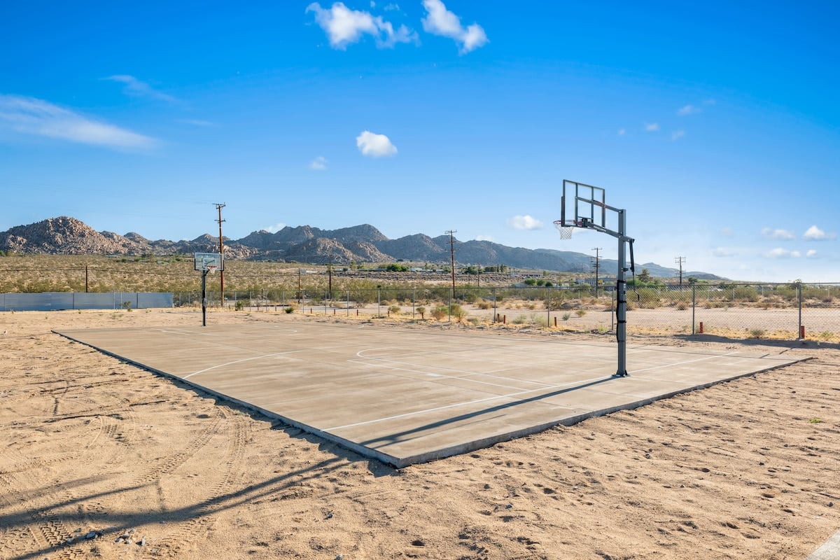 How about a game of hoops? You can with the outdoor basketball court.