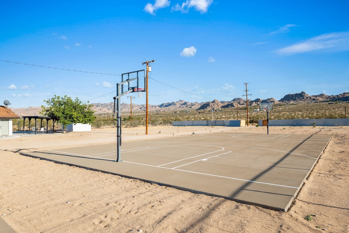 How about a game of hoops? You can with the outdoor basketball court.