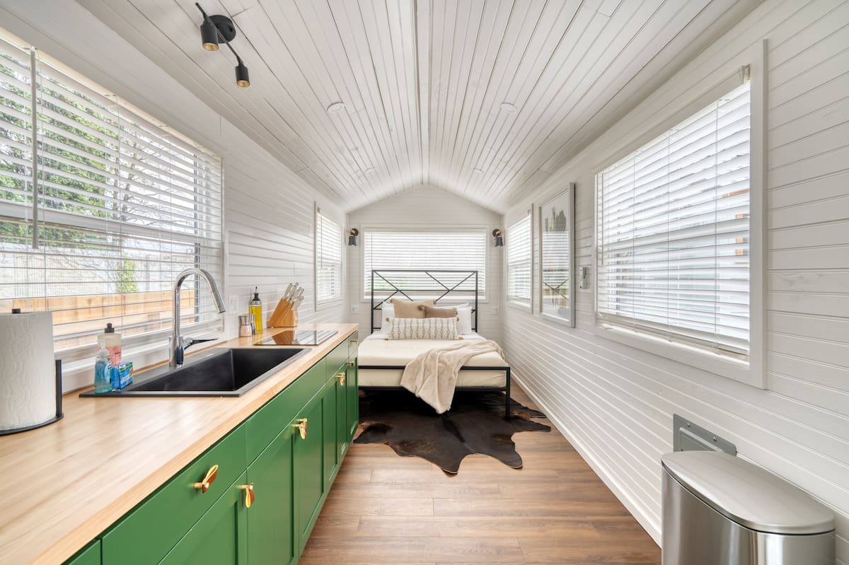 Discover the charm of tiny living in Portland's Mississippi district in Portland, OR