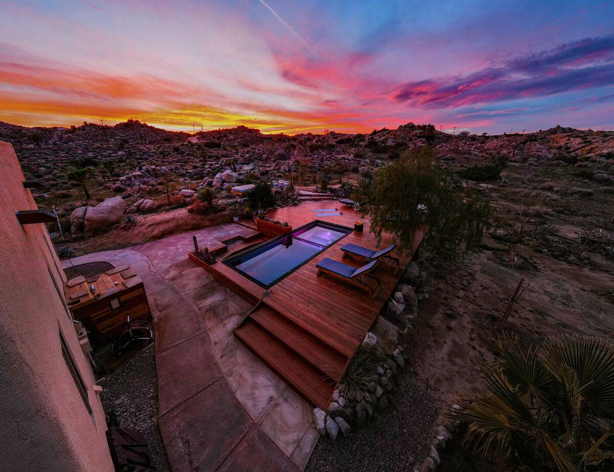 Sunset views.