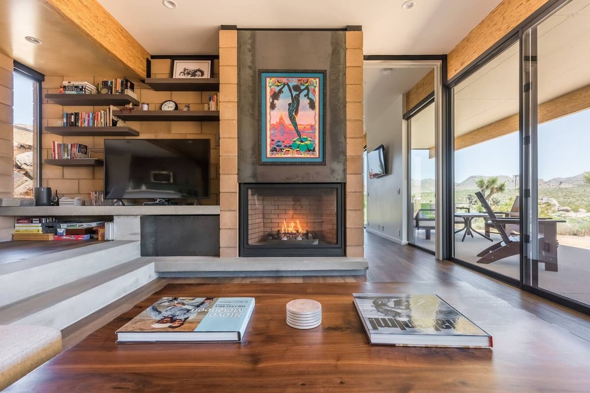 Artistically curated interior