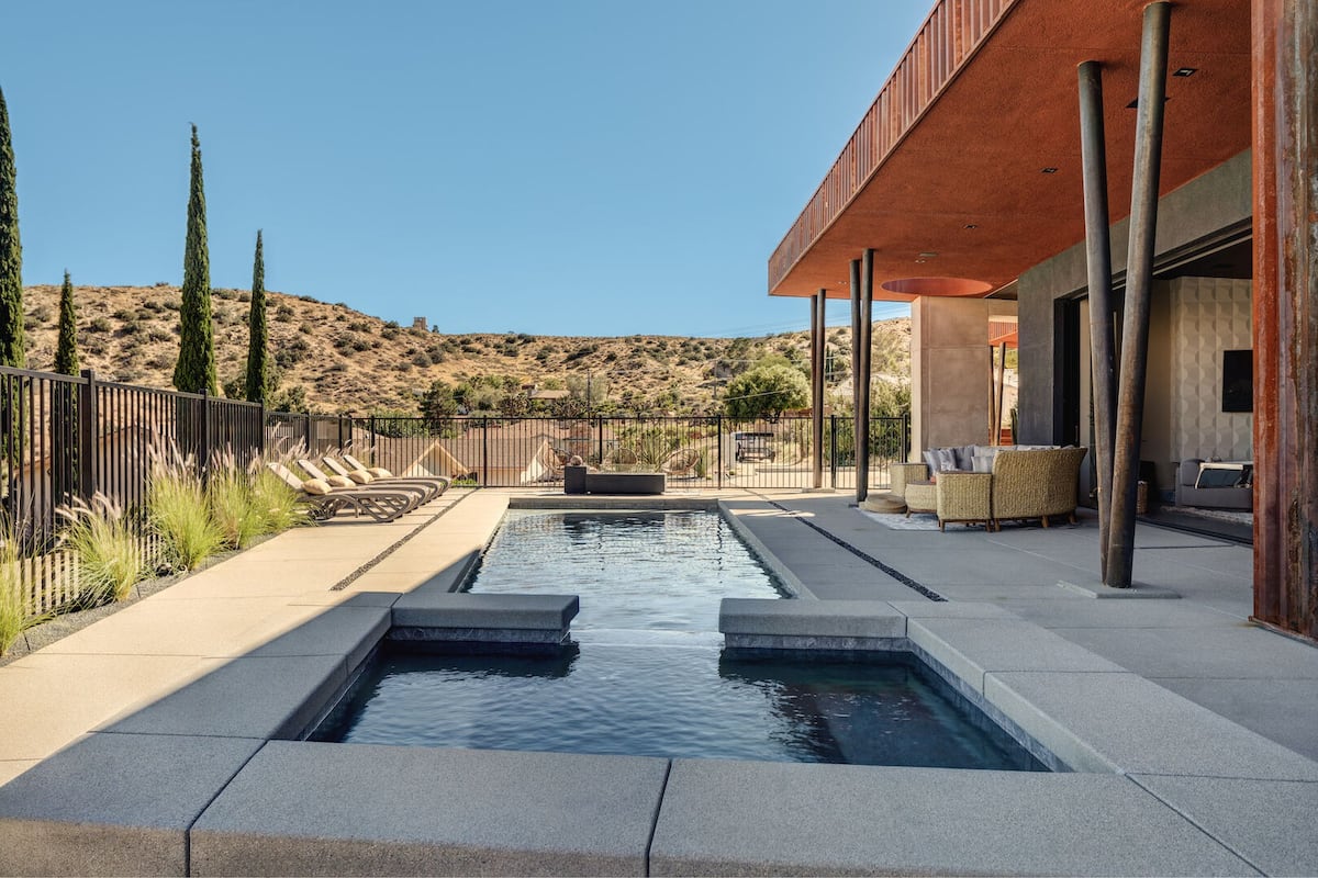 Take a dip and take the view in