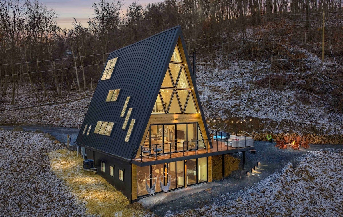 Embrace the Comfort of a Hidden A-Frame Retreat in Stanley, VA