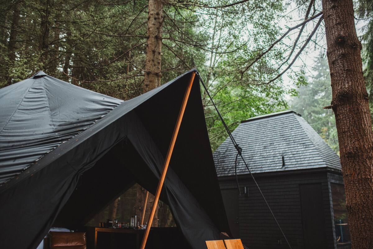 Wrapped in our signature black-out tents, each signature blackout tent is made for quiet luxury and restorative sleep.