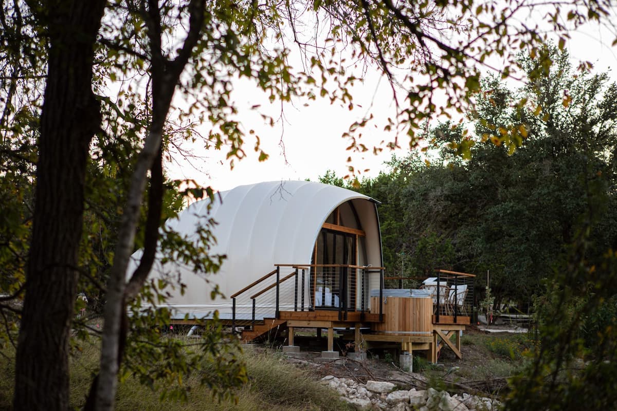 Indulge in a luxurious and unique stay just off Wimberley's Main Street. in Fredericksburg, TX