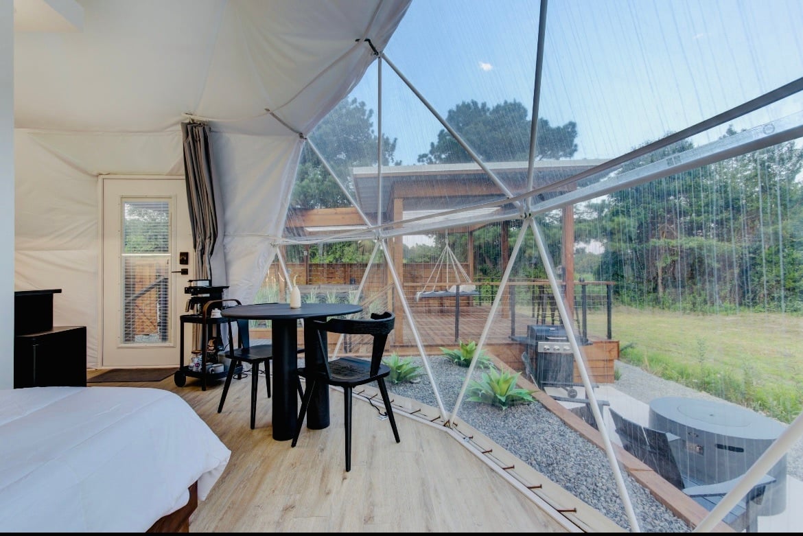 Luxury Glamping Dome “Luna” in Countryside /HotTub image 7