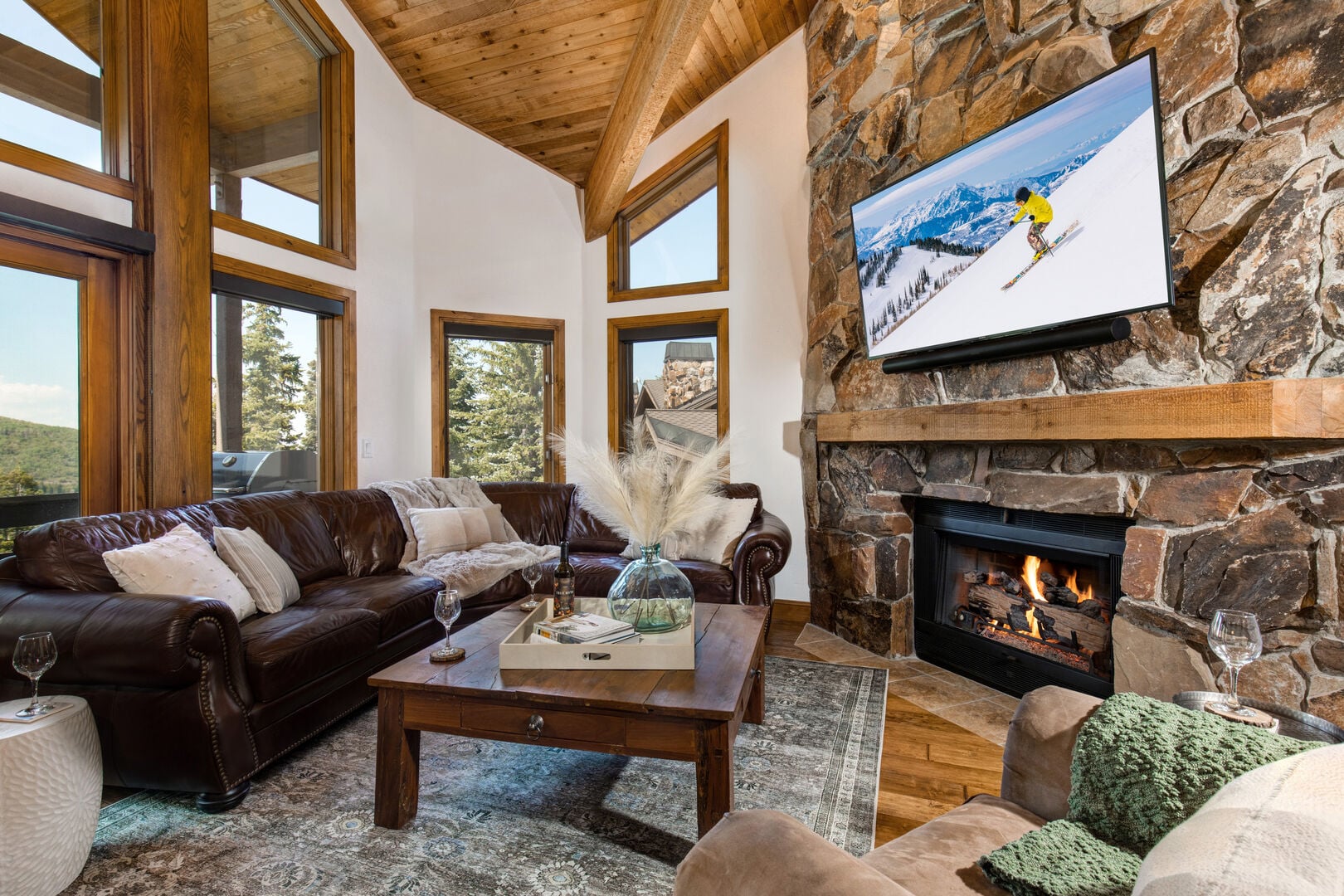 Marvel at alpine splendor from a private retreat in Park City, UT