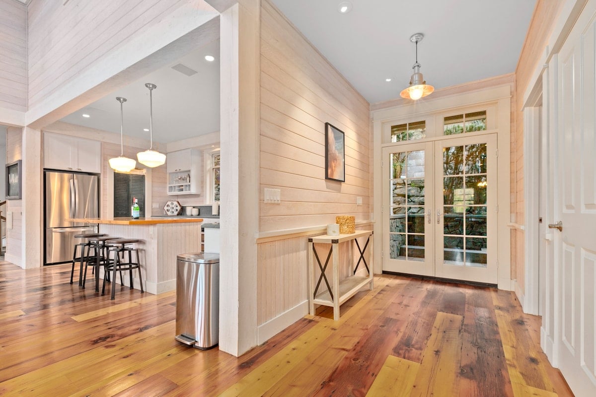 Entry and kitchen