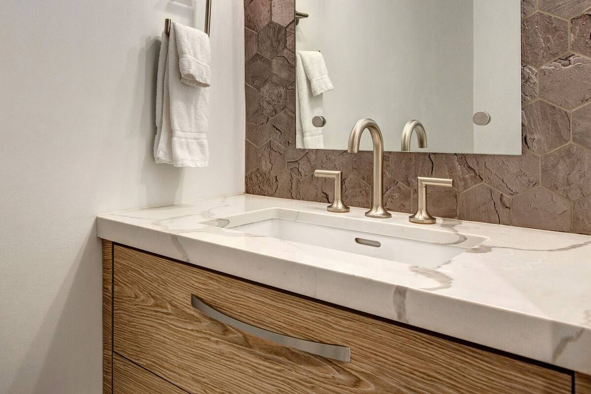 Powder Room, Main Level | Abode at First Chair