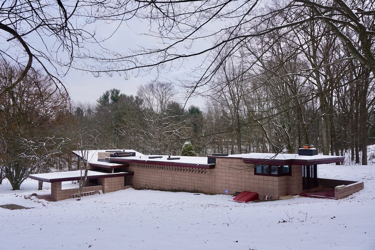 Sleeping inside a Frank Lloyd Wright original in Galesburg, MI