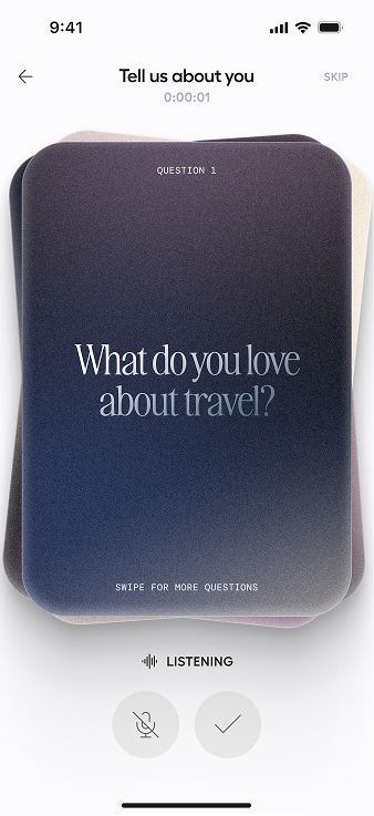 Journey travel preference prompt